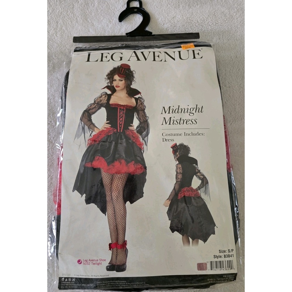 Womens Vampire Evil Circus Lady Ringmaster Fancy Dress Costume Halloween Small